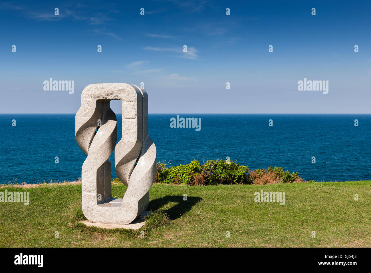 Sculpture By The Sea by Keizo Ushio at Bronte in Sydney. Stock Photo
