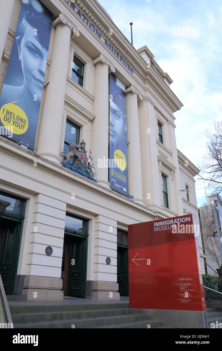 Immigration Museum in Melbourne Australia. Stock Photo