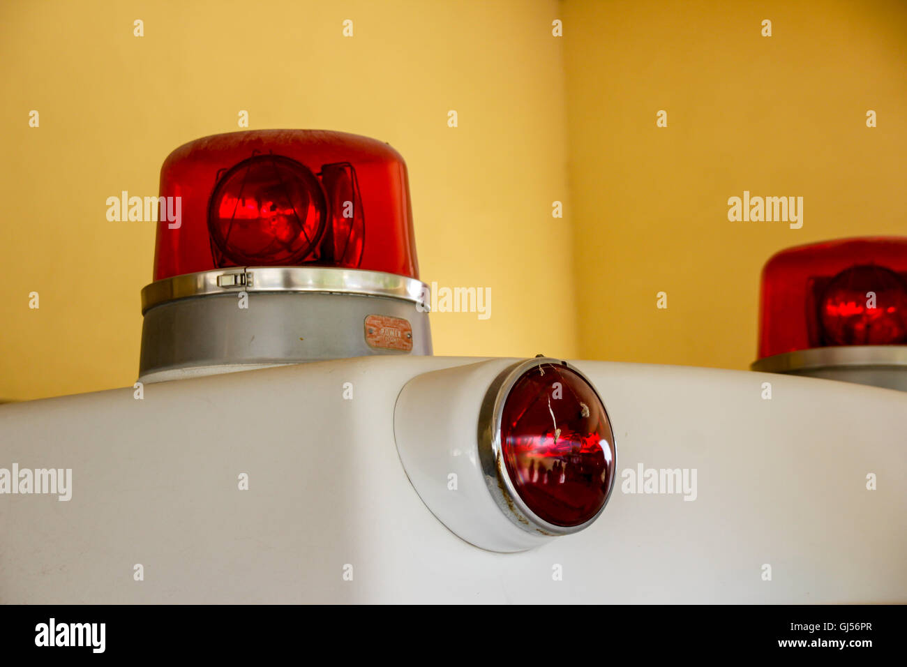Photograph of an old siren ambulance light Stock Photo - Alamy