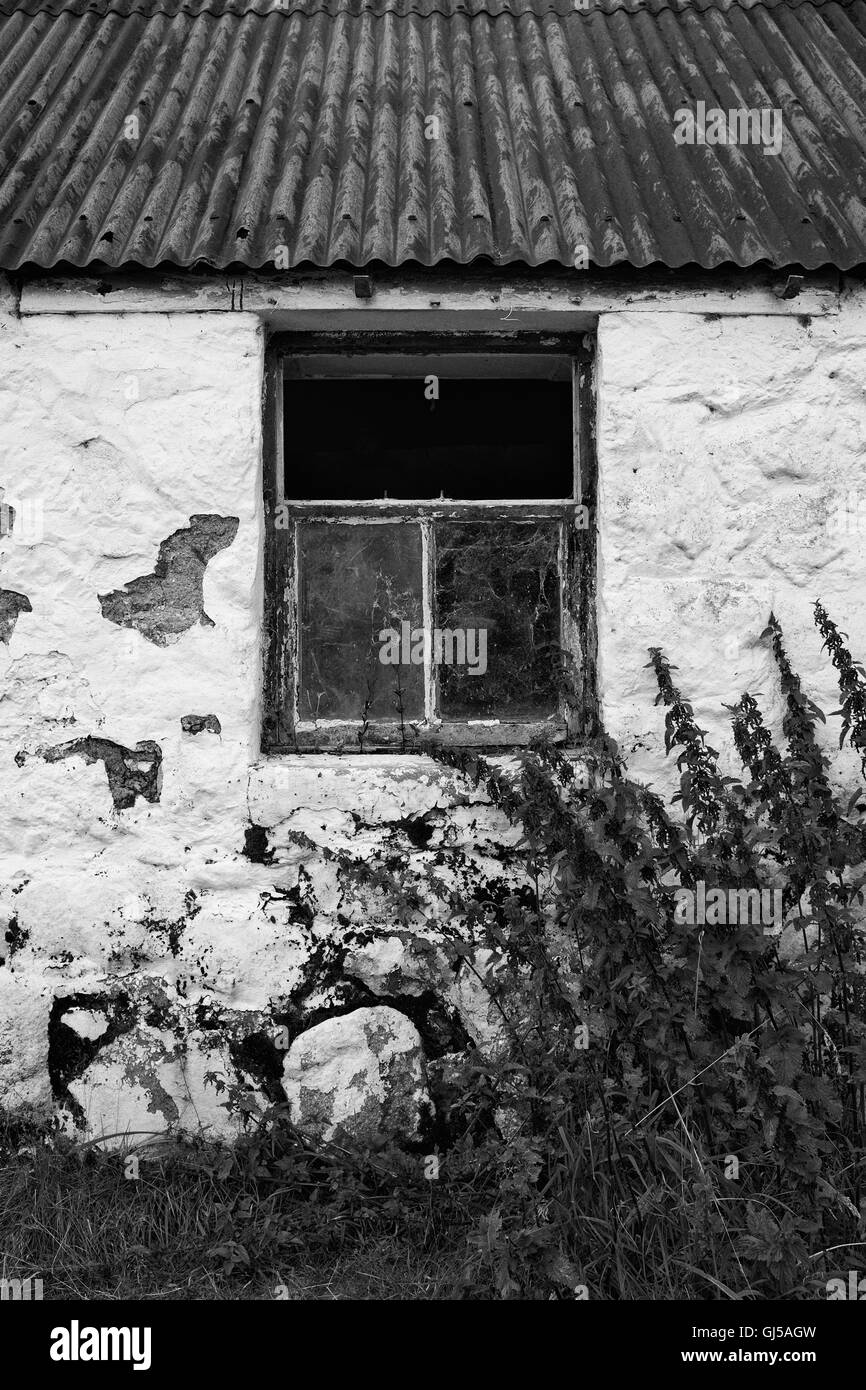 A abandoned Cottage, Glen Etive, Scotland. Stock Photo