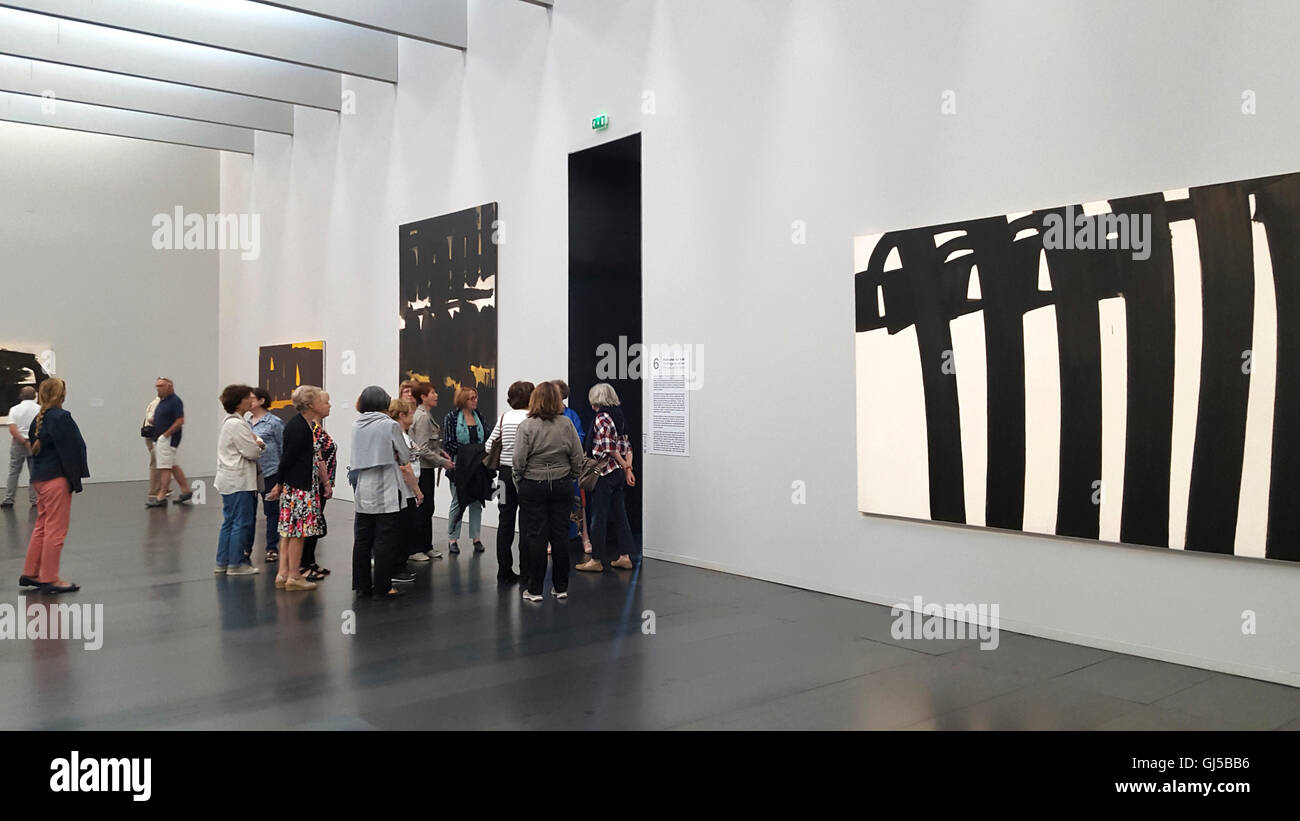 Pierre Soulages museum . French artist painter. Rodez. Aveyron. France Stock Photo
