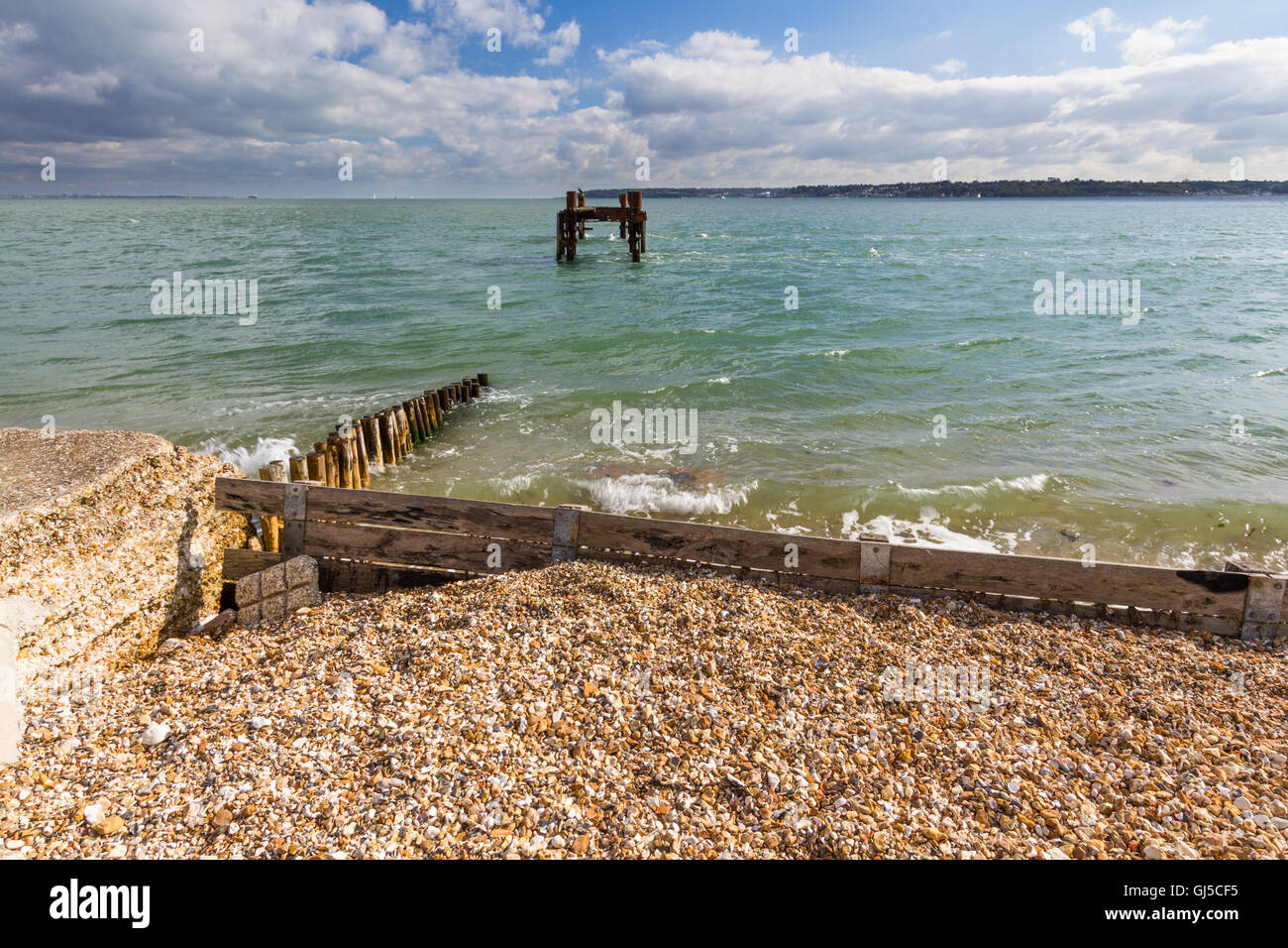 WWII Pier Heads used to load ships for DDay French Landings. Lepe