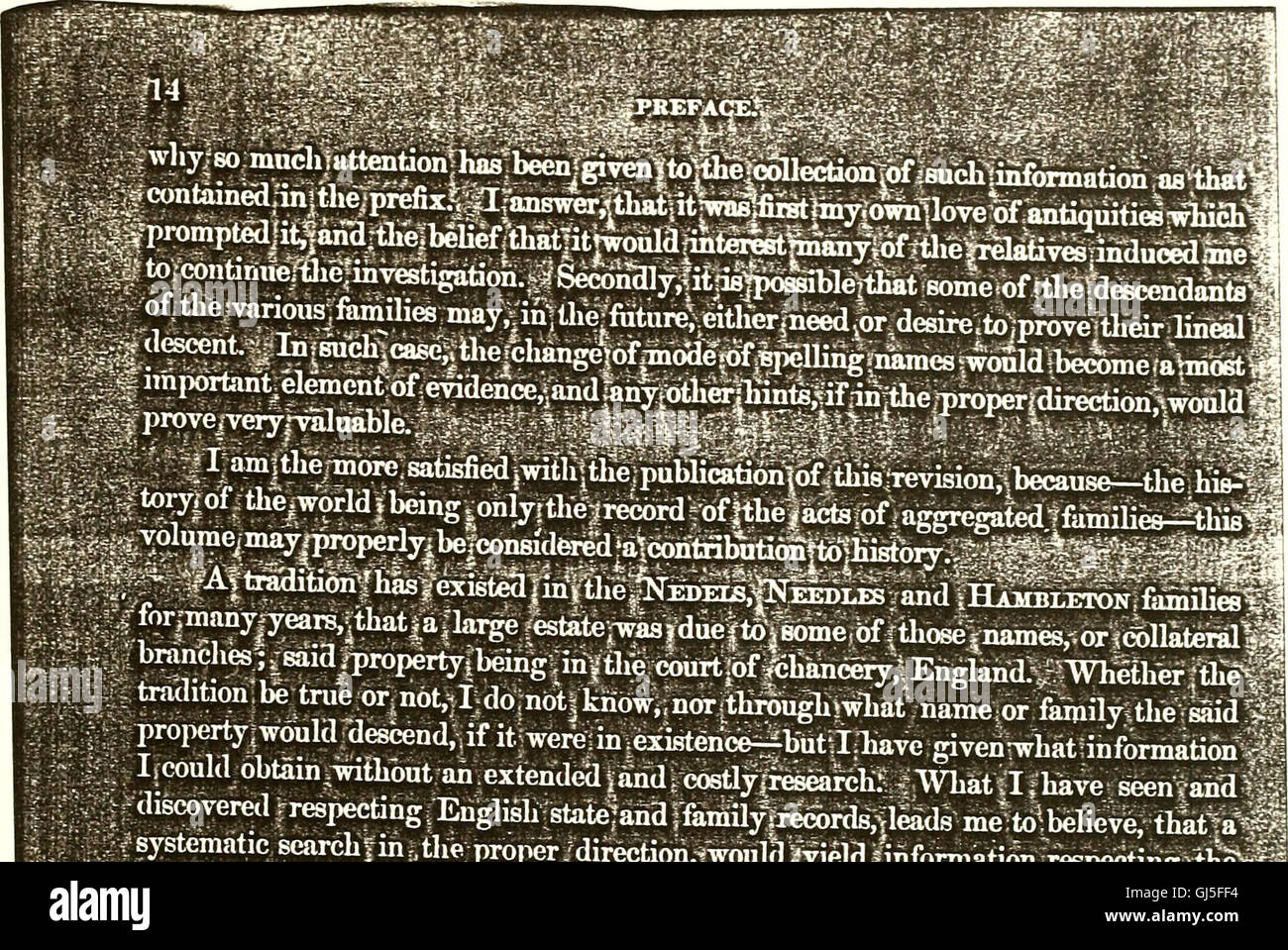 Record of the Man, Needles (Nedels) and Hambleton families...1495-1876 (1876) Stock Photo