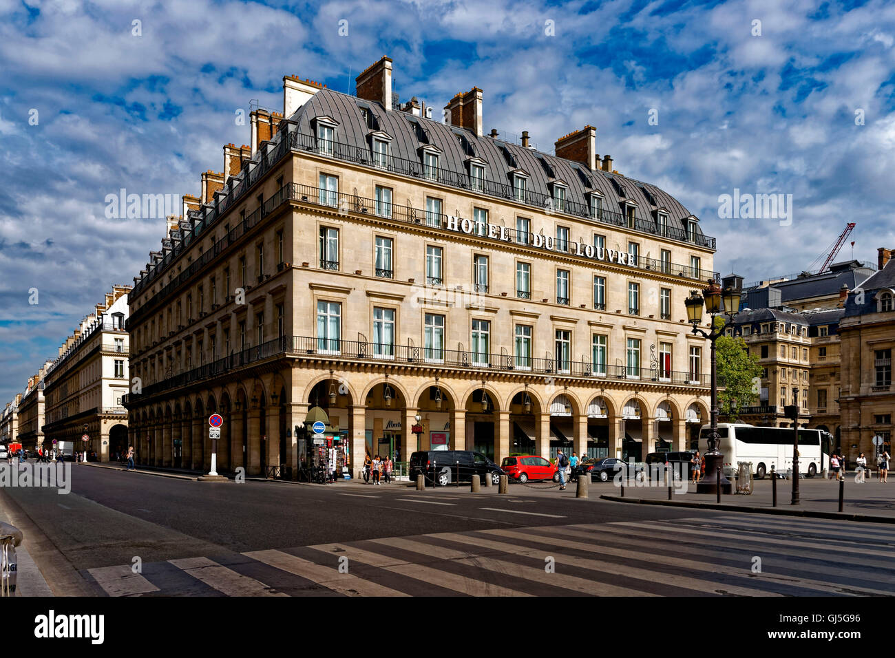Hotel du Louvre', Paris, France Stock Photo