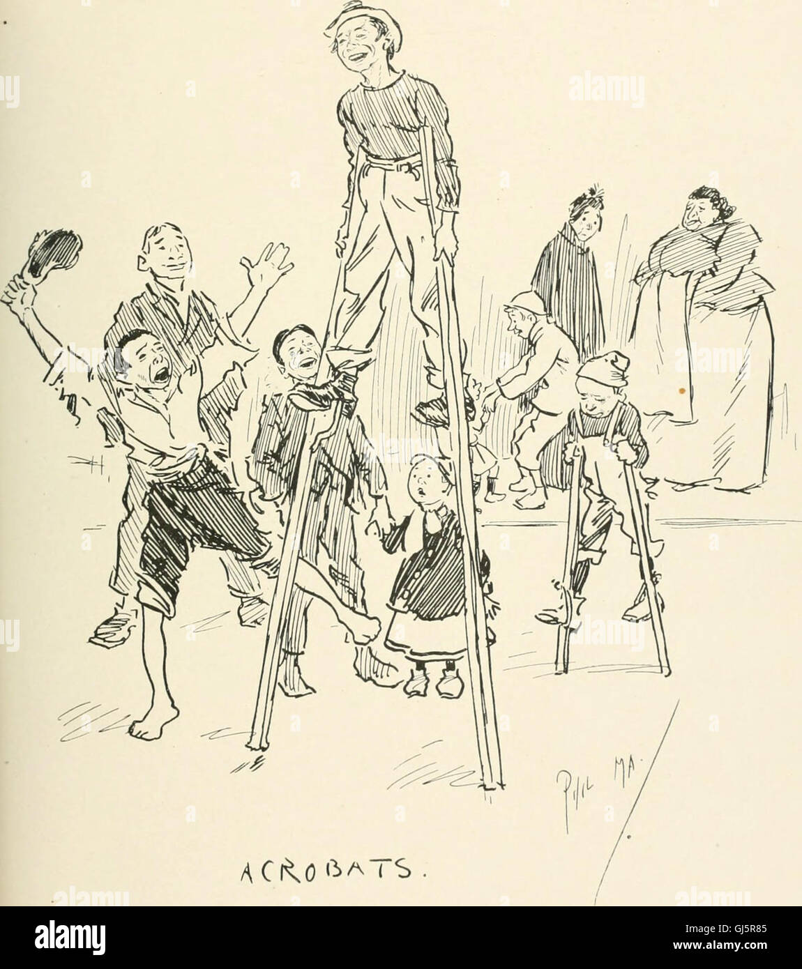 Phil May's Gutter-snipes (1896) features 50 original pen-and-ink ...