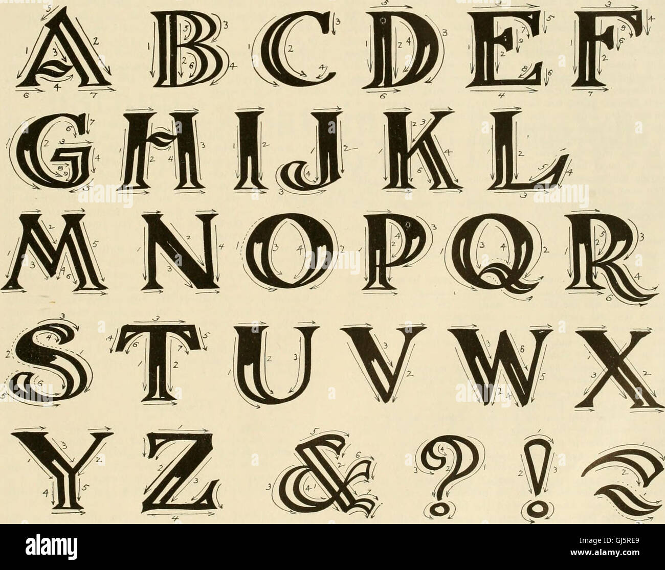 'Fairchild's Rapid Letterer and Show-Card Maker' (1910) is a guide on ...