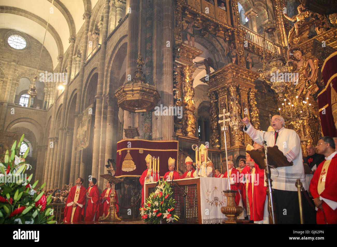 Service On July 25th On St James Day At The Altar Of Santiago De Service On July 25th On St James Day At The Altar Of Santiago De
