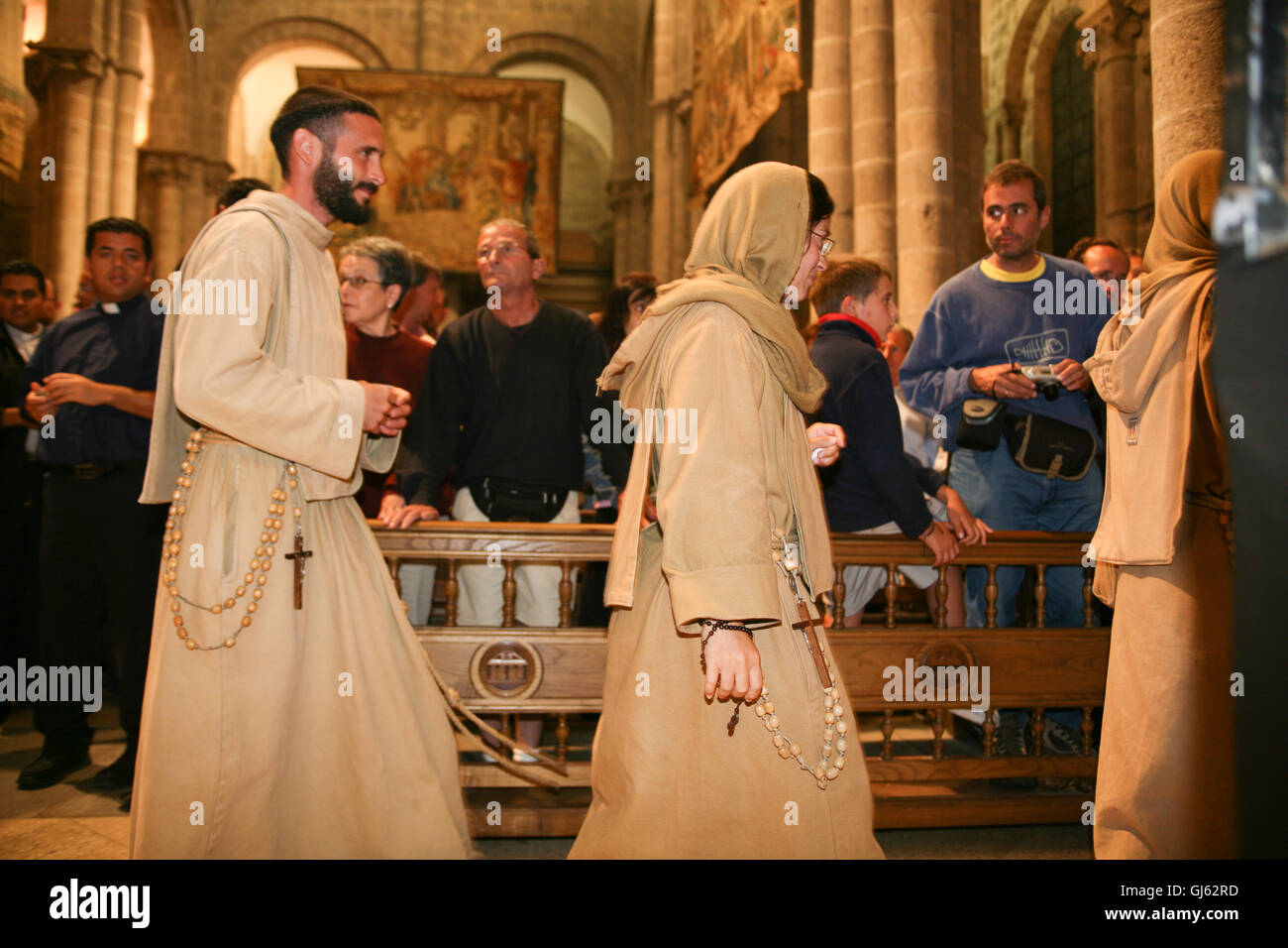 At end of Mass service on July 25th, on St James Day at the altar of