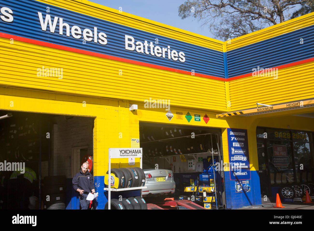 Car auto garage in Sydney,Australia Stock Photo