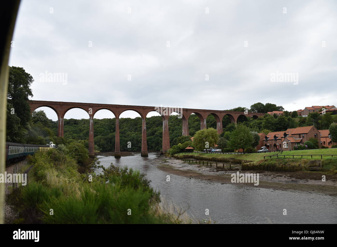 North Yorkshire moors railway viaduct Stock Photo