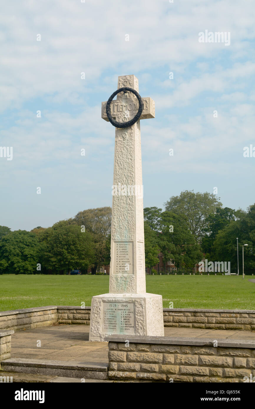 War Memorial on Goldington Green in Bedford, Bedfordshire, England