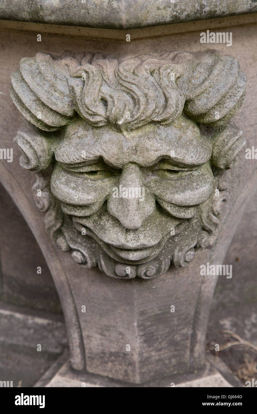 Gargoyle Figure in Dean's Park, York Minster Cathedral Church; England; UK Stock Photo