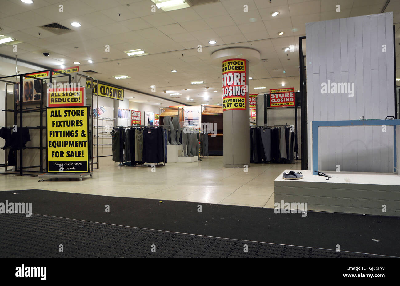 BHS on Oxford Street in London, after the flagship store locked its doors for the final time. Stock Photo