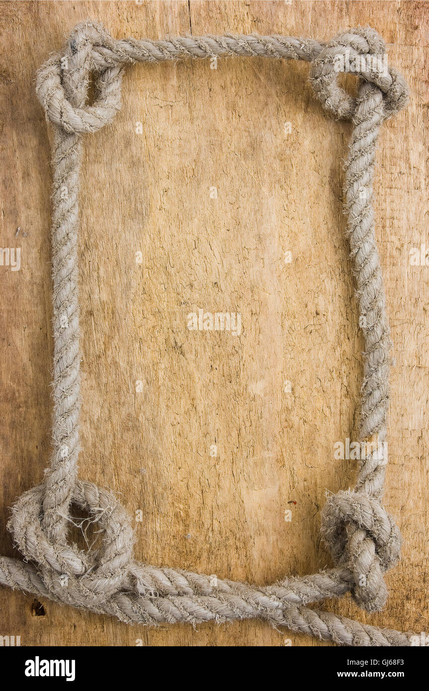 Frames Using Rope frame made of old rope Stock Photo - Alamy