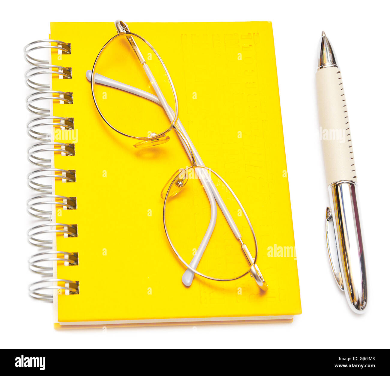 pen and eye glasses Stock Photo Alamy