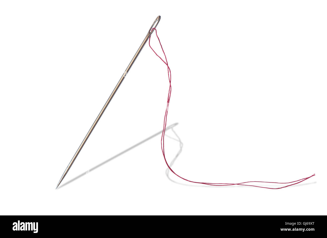 Sewing Needle And Thread Stock Photo Alamy