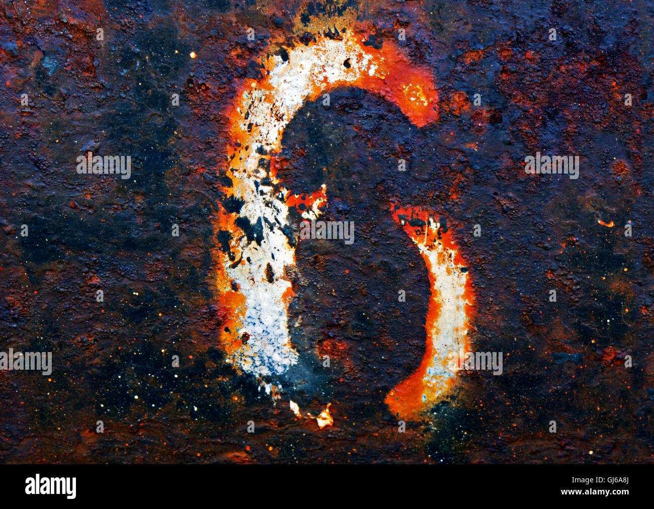 The number 6 Stock Photo - Alamy