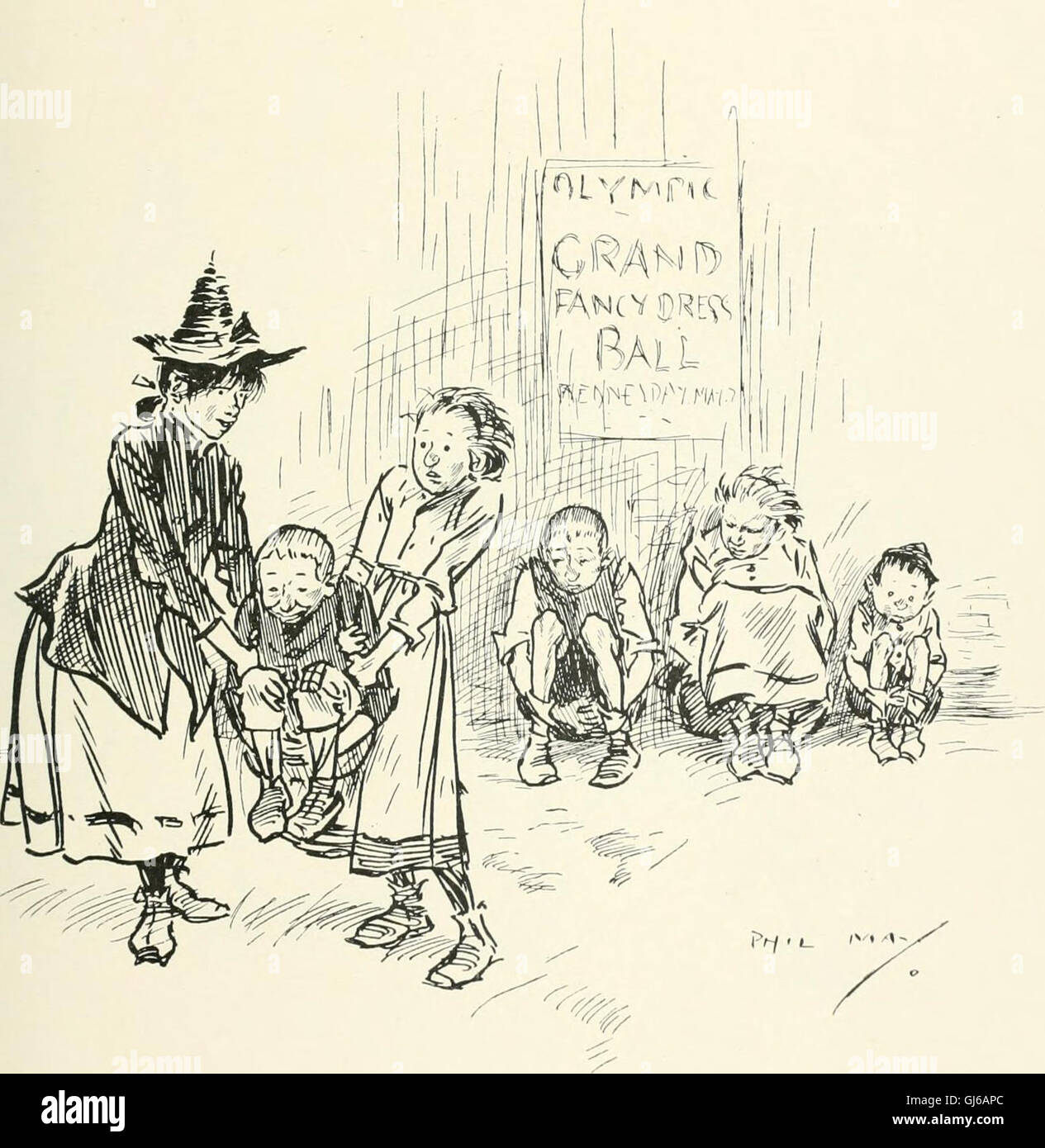 'Phil May's Gutter-Snipes' (1896) features a series of 50 original ...
