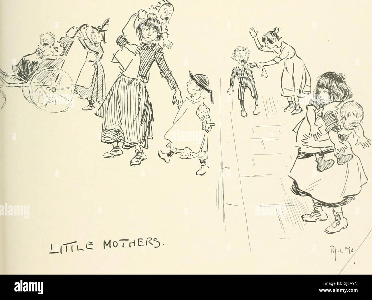 Phil May’s Gutter-snipes (1896) is a collection of 50 pen-and-ink ...