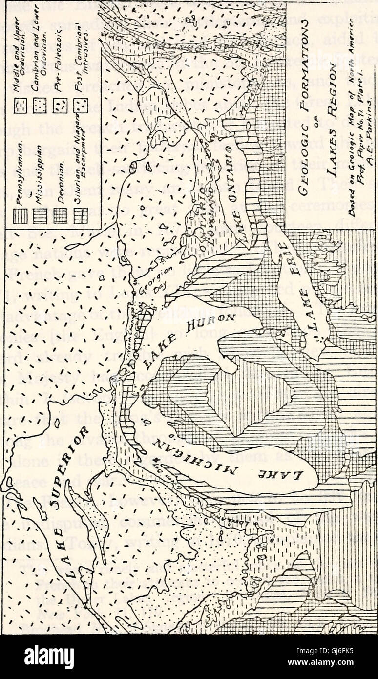 The historical geography of Detroit (1918 Stock Photo Alamy