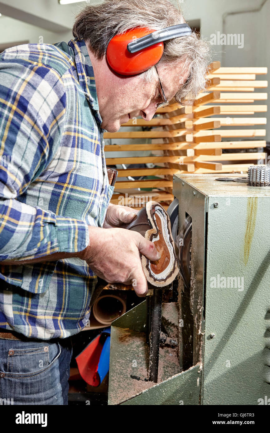 Shoemaker, workshop, work, work Stock Photo