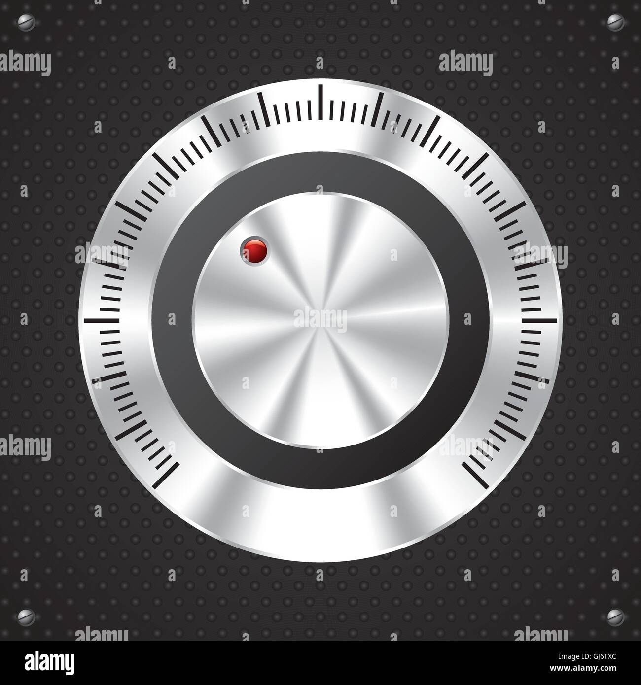 Volume knob design with red LED Stock Vector Image & Art Alamy