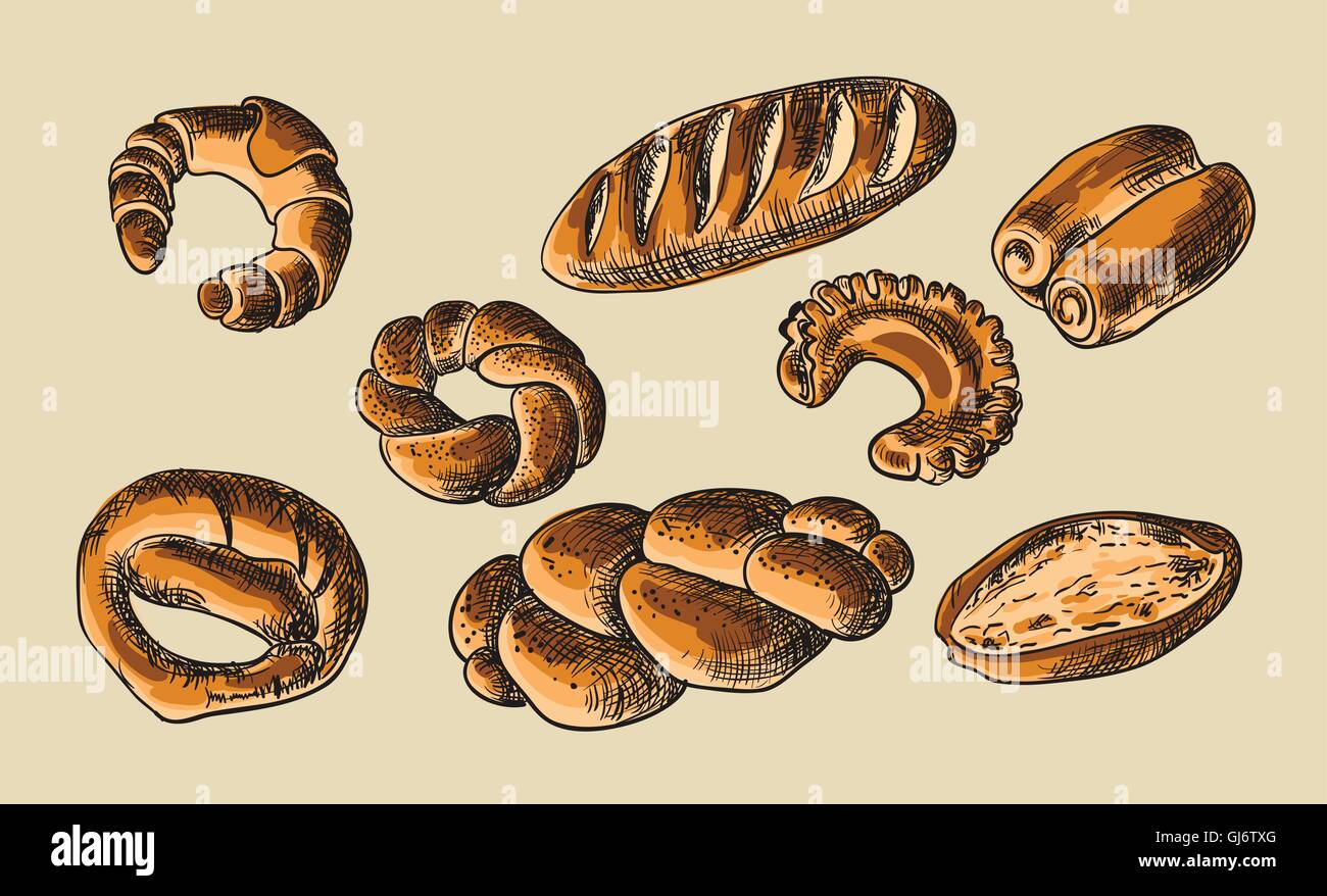 Illustration of bread Stock Vector Image & Art Alamy