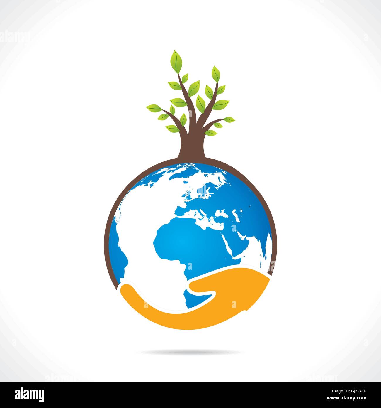 save earth or go green concept vector Stock Vector