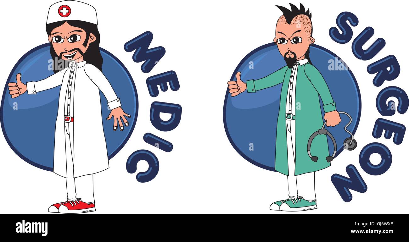doctor cartoon character Stock Vector