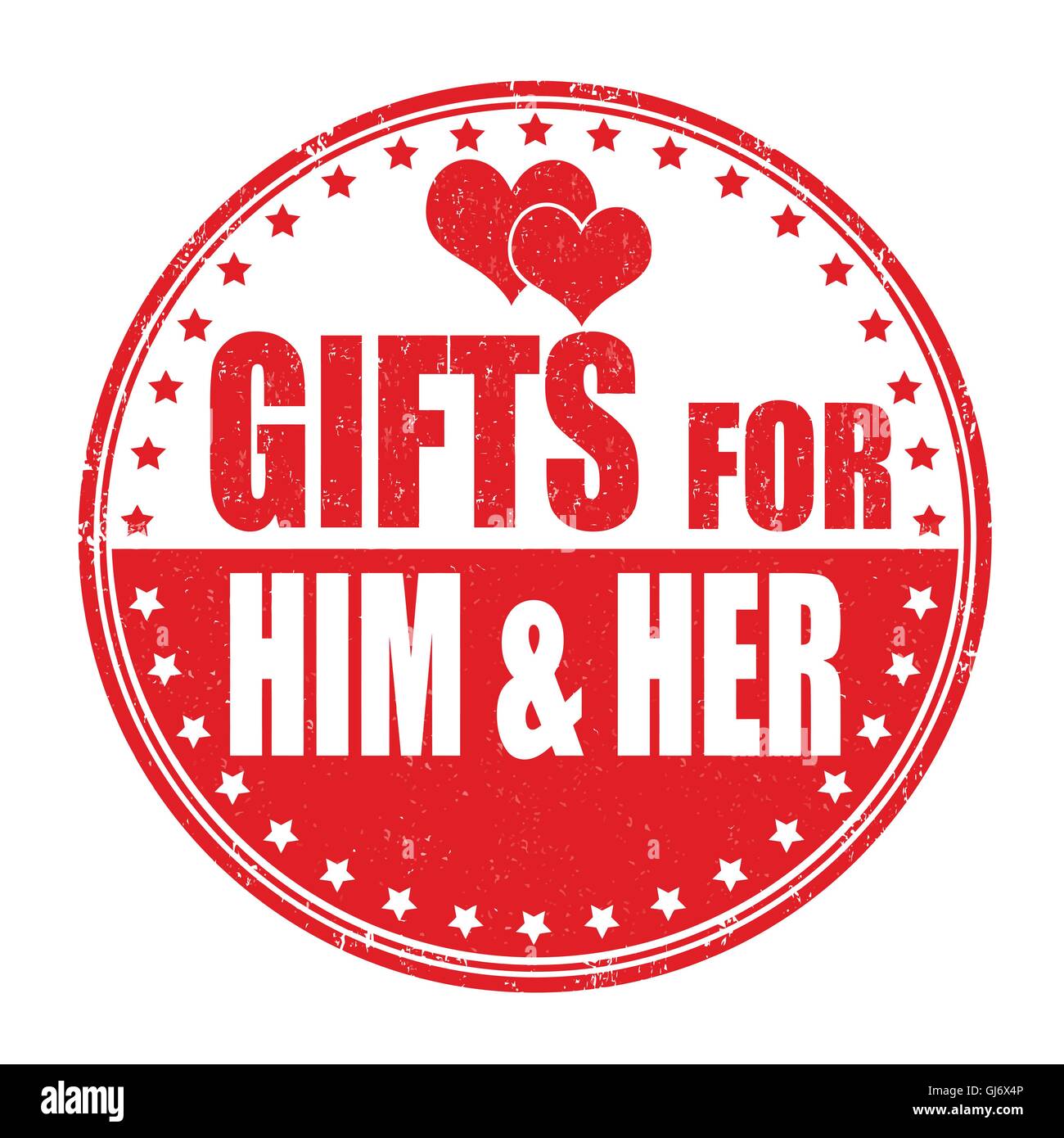 Gifts for him and her Stock Vector