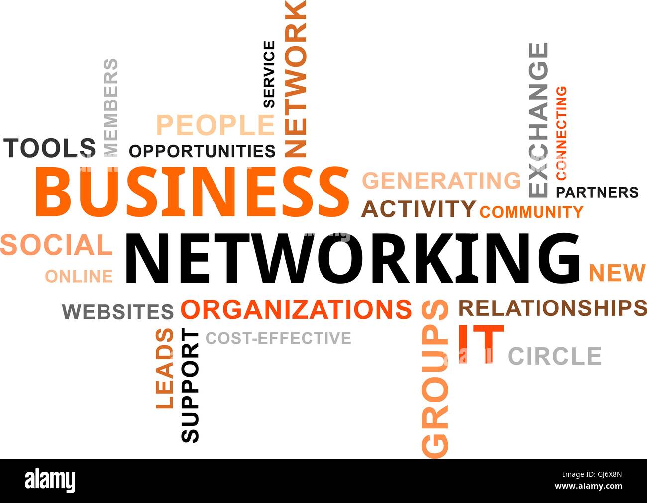 word cloud business networking Stock Vector Image & Art Alamy