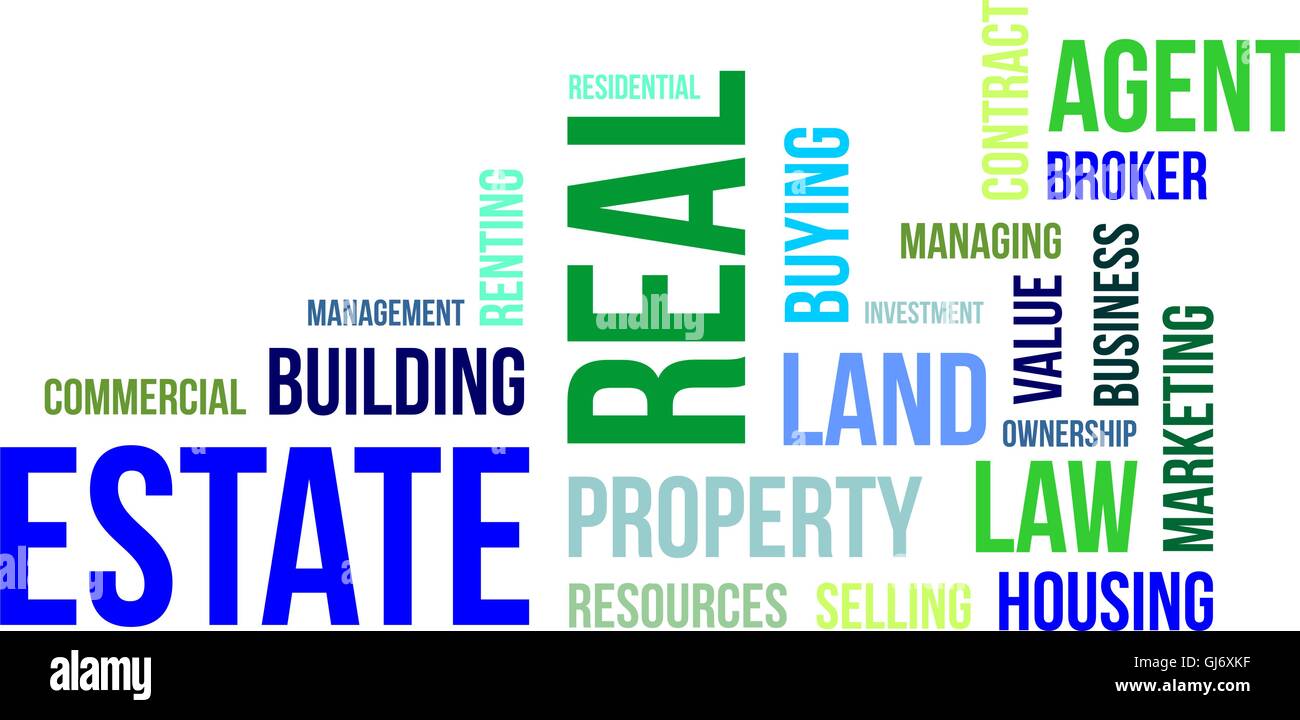 Real estate word cloud hires stock photography and images Alamy