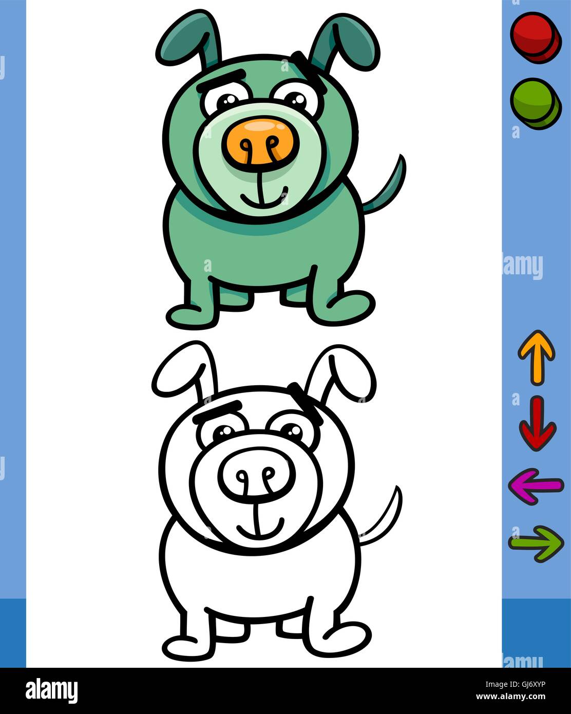 dog game character cartoon illustration Stock Vector Image & Art - Alamy