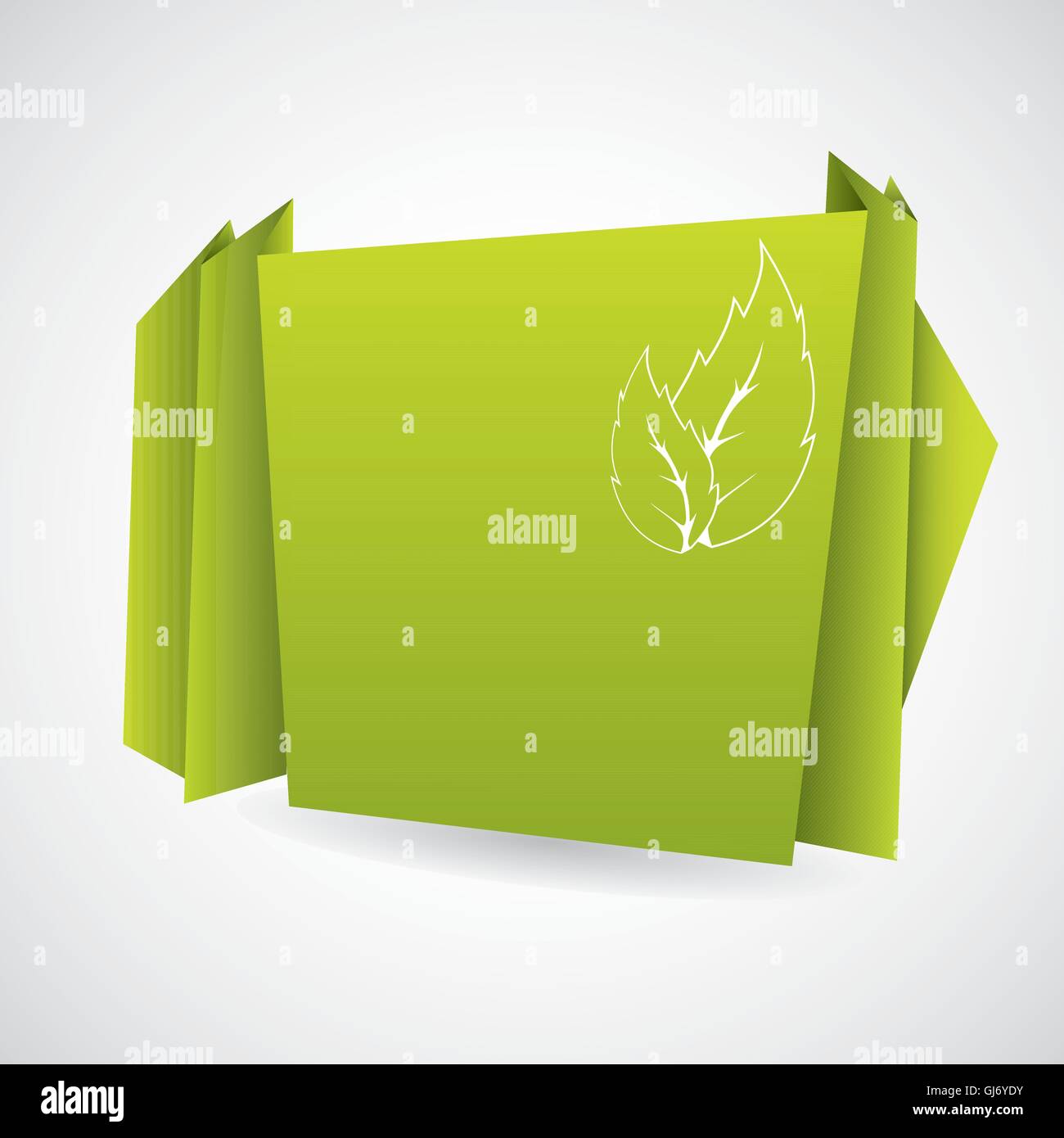 Green eco origami paper Stock Vector Image & Art - Alamy