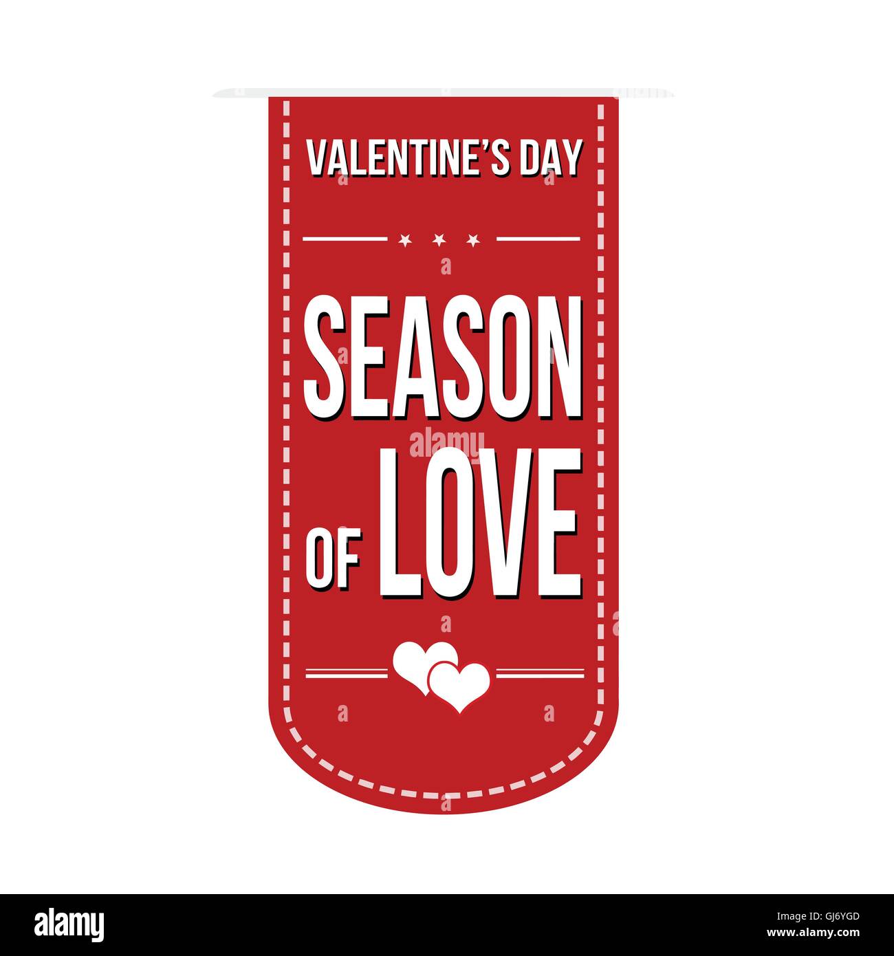Season of love banner Stock Vector