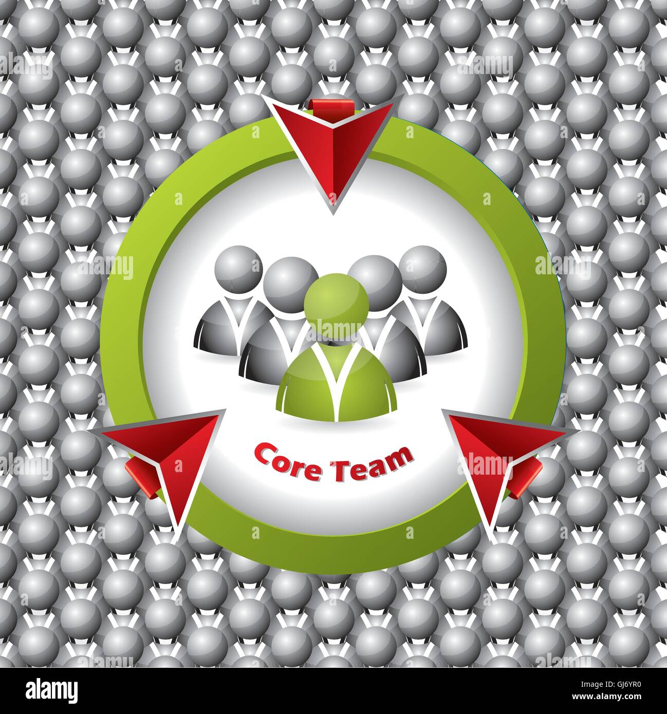 Core team formation Stock Vector