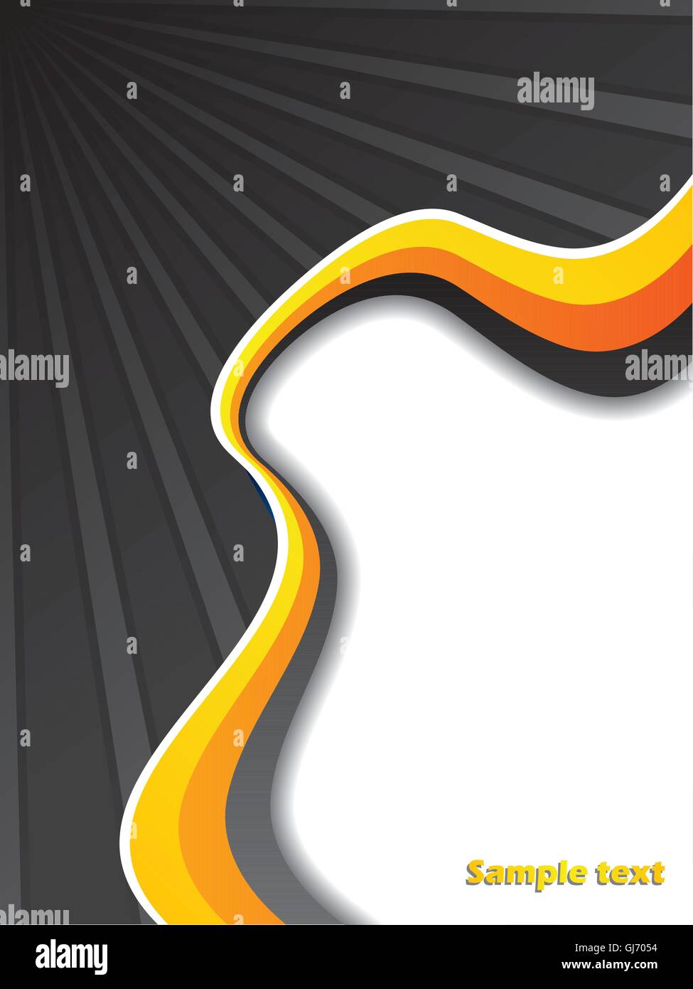 Abstract black waves Stock Vector Image & Art - Alamy