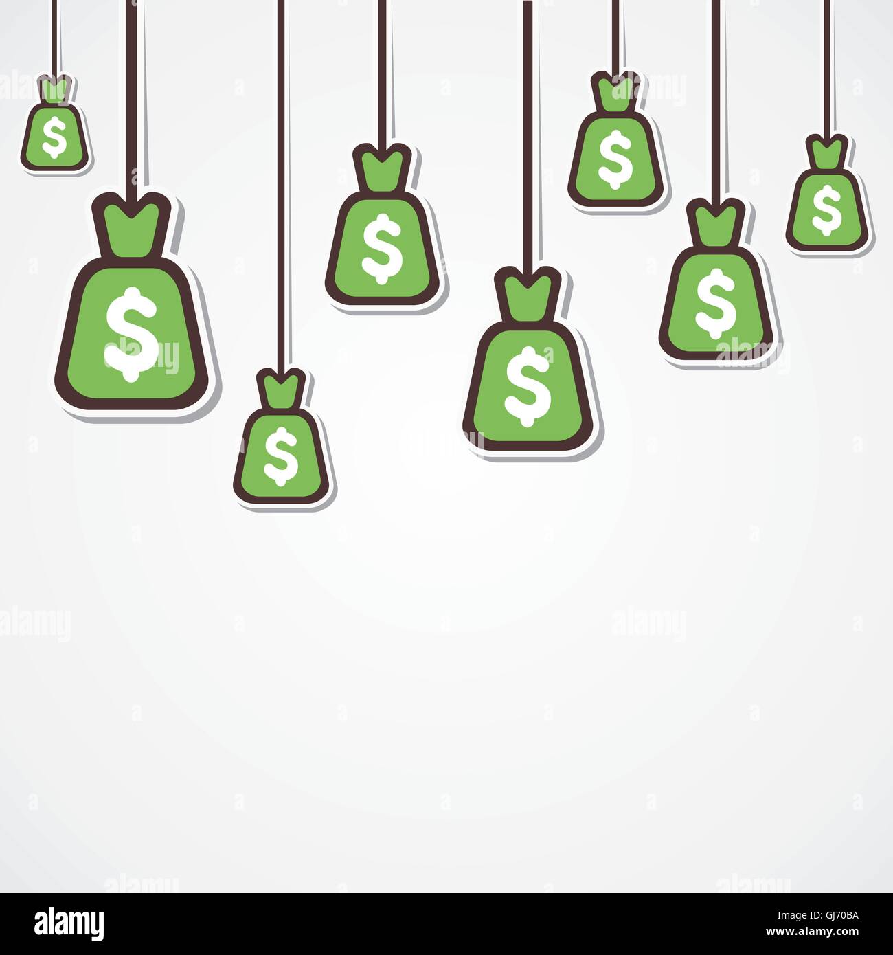 dollar currency bag background vector Stock Vector Image & Art - Alamy