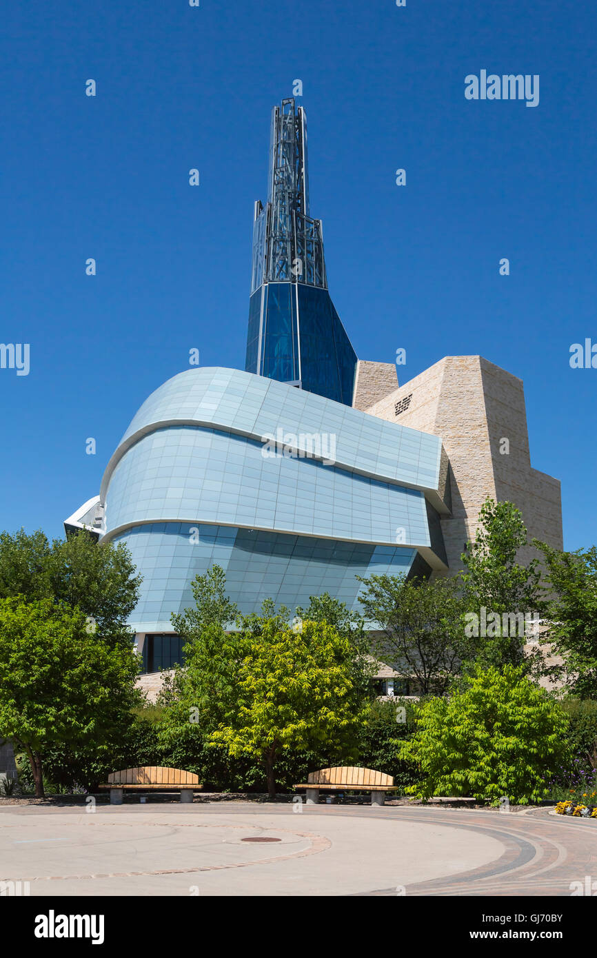 The Canadian Museum for Human Rights at The Forks in Winnipeg, Manitoba ...