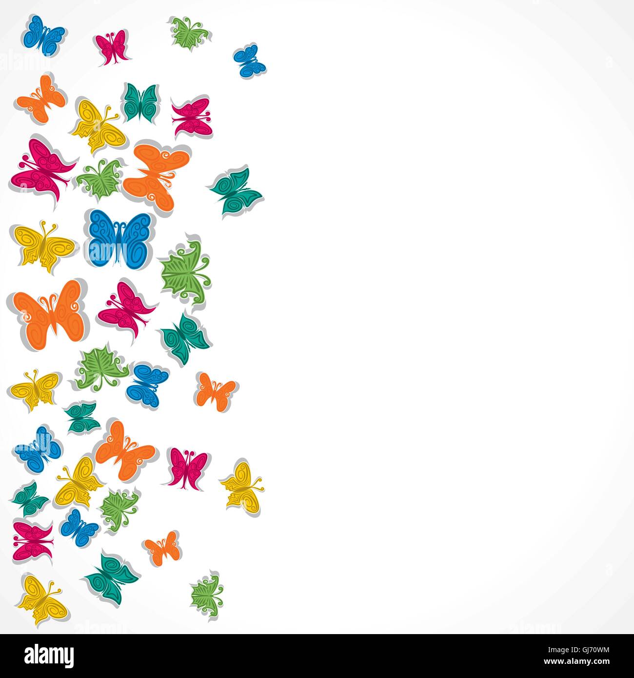 butterfly background vector Stock Vector Image & Art - Alamy