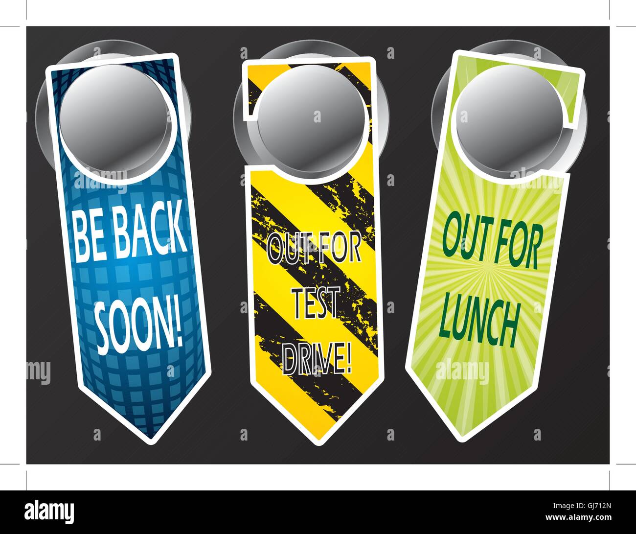 Door hanger messages Stock Vector Image & Art Alamy