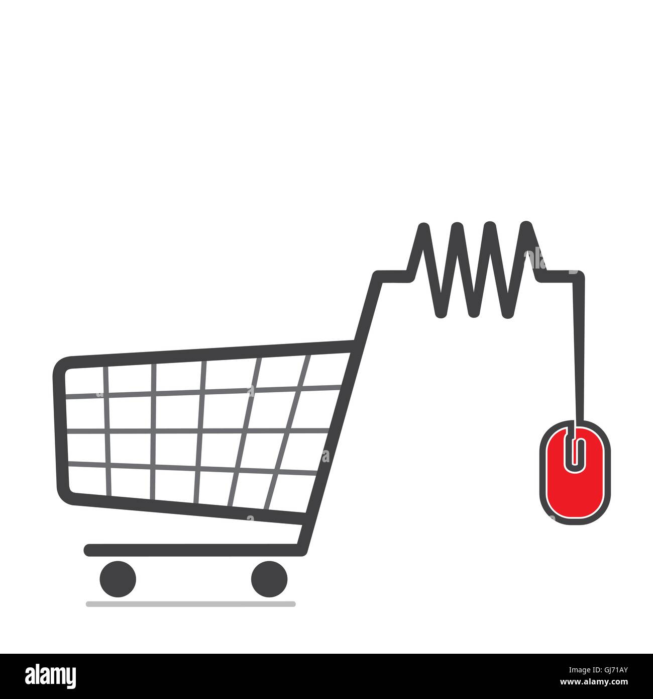 shopping trolley icon vector Stock Vector Image & Art Alamy