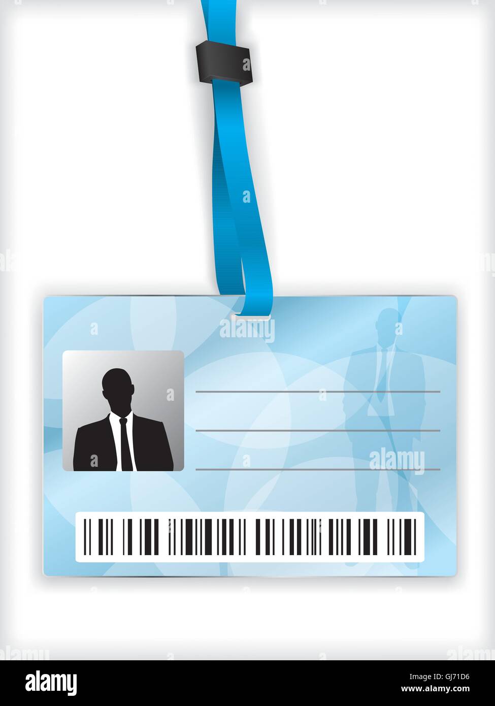 Identification card hanging vector Stock Vector Images Alamy