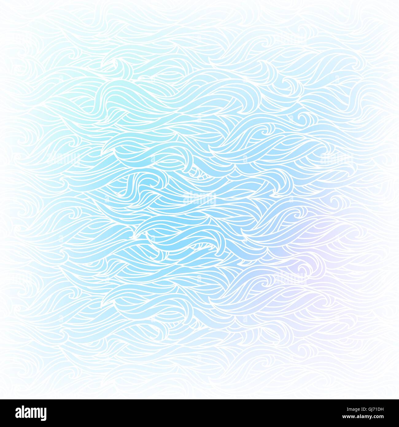 Seamless Abstract Vector Light Blue White Color Hand-drawn Stock Vector