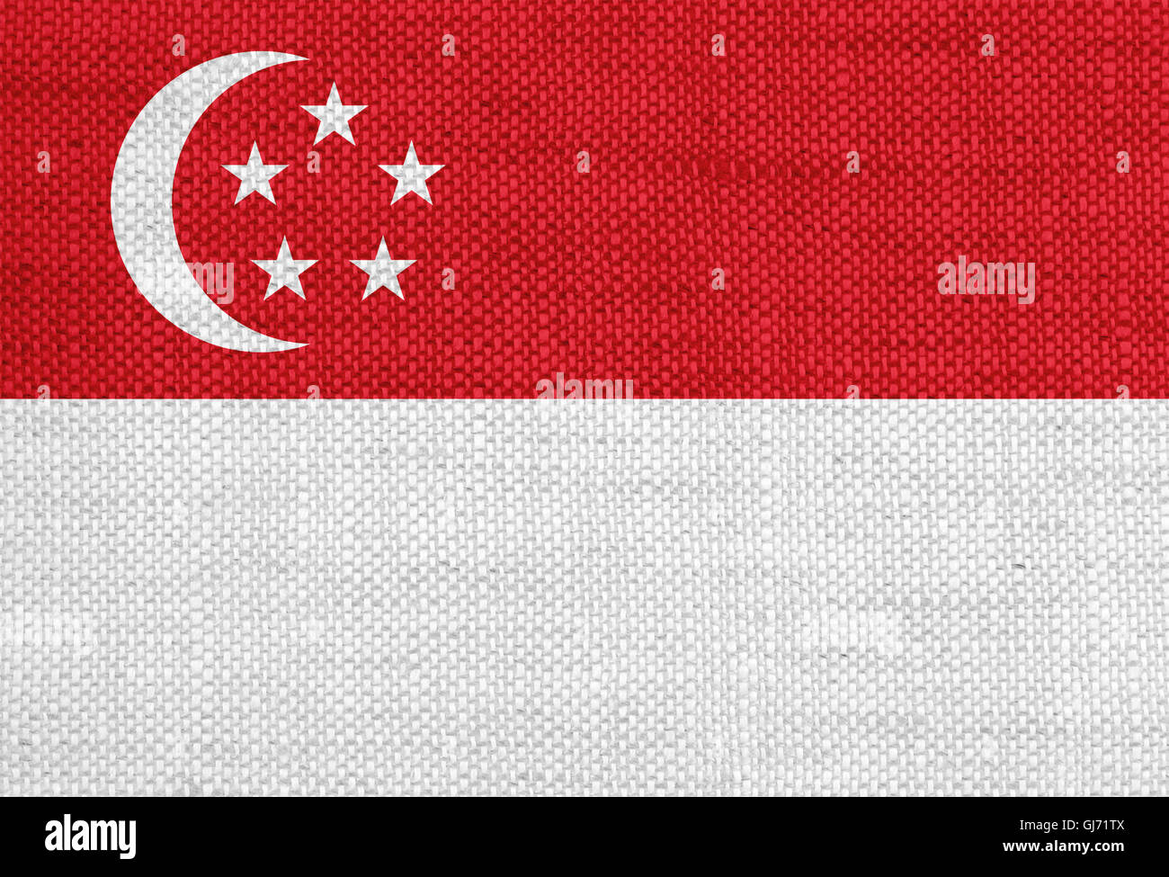Flag on old linen Stock Photo - Alamy