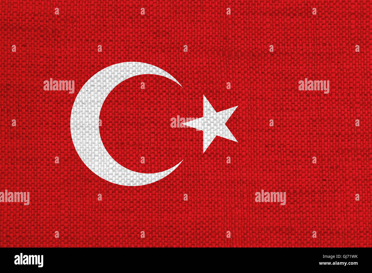 Flag on old linen Stock Photo - Alamy