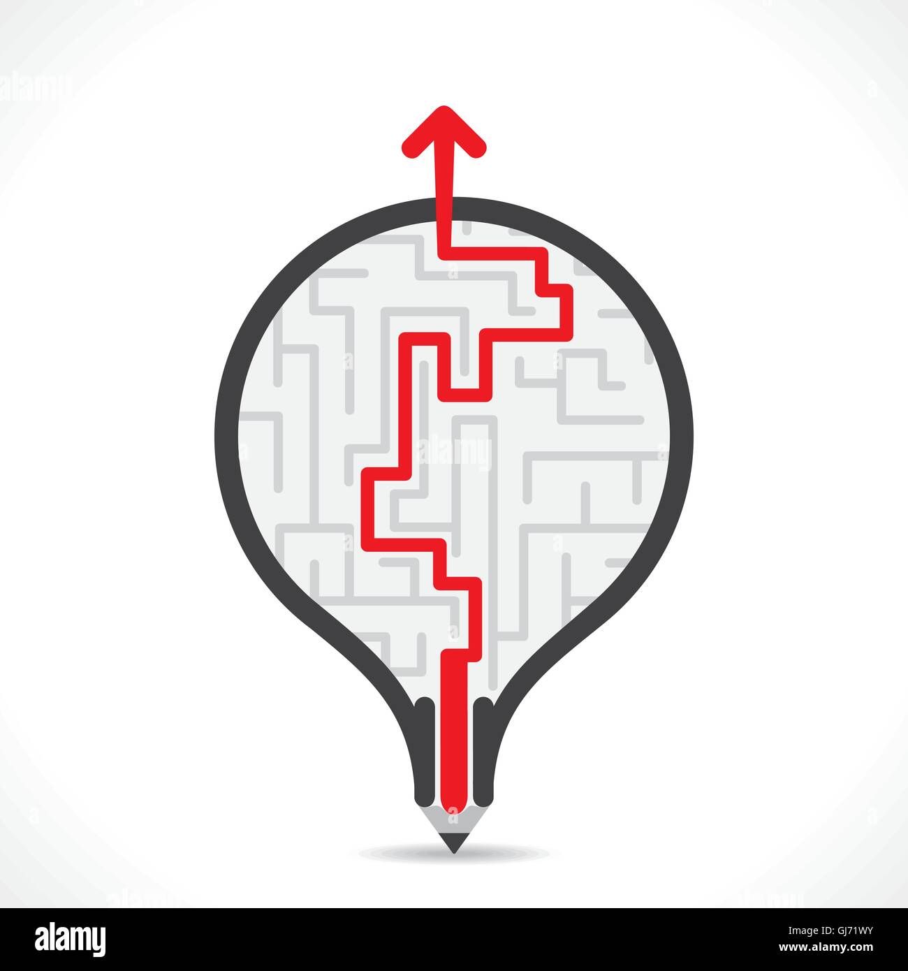 creative bulb design with finding path background vector Stock Vector ...