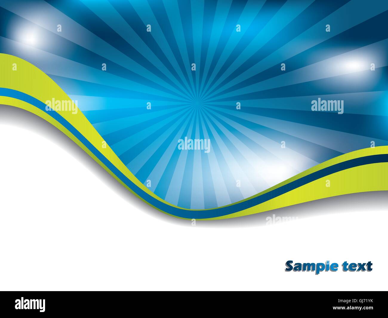 Blue shine with green ribbon Stock Vector Image & Art - Alamy