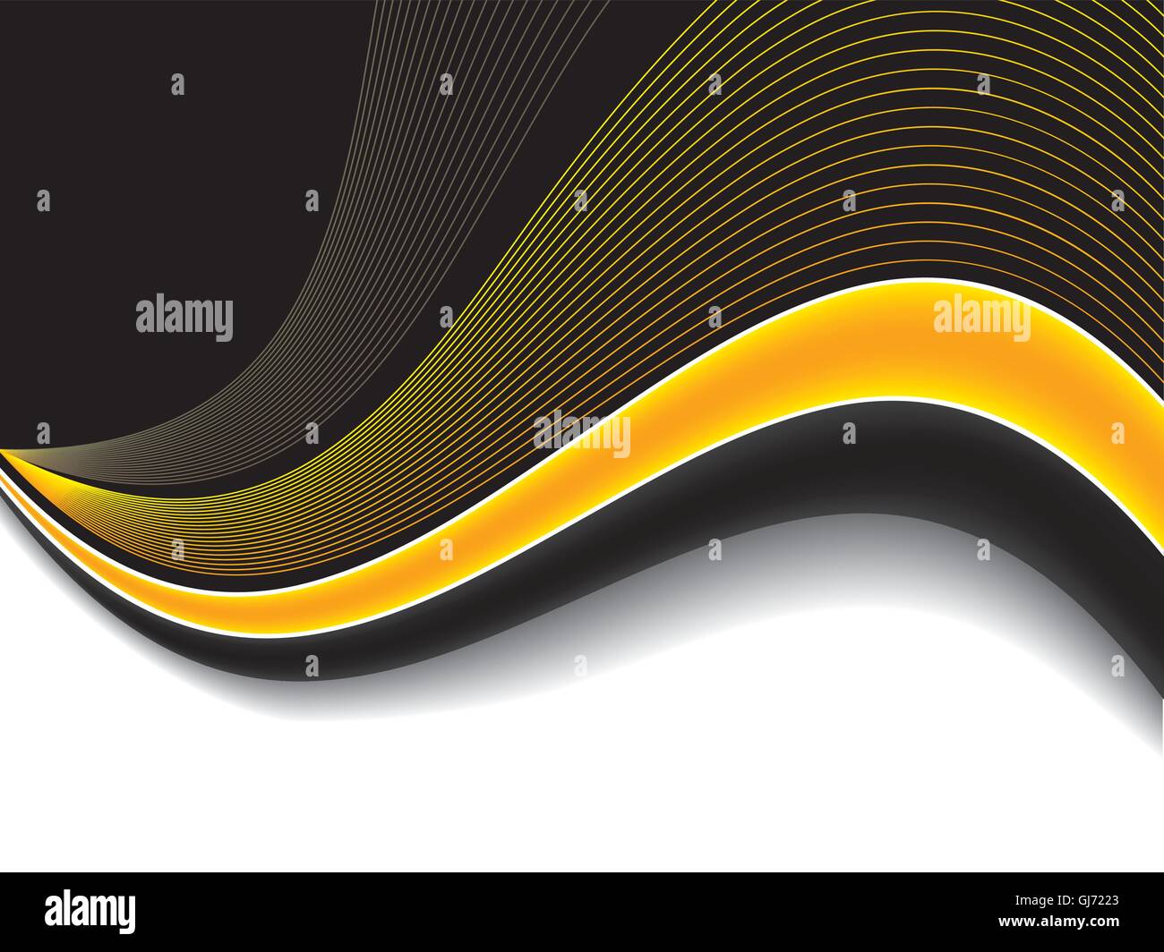 Abstract orange wave background design Stock Vector Image & Art - Alamy