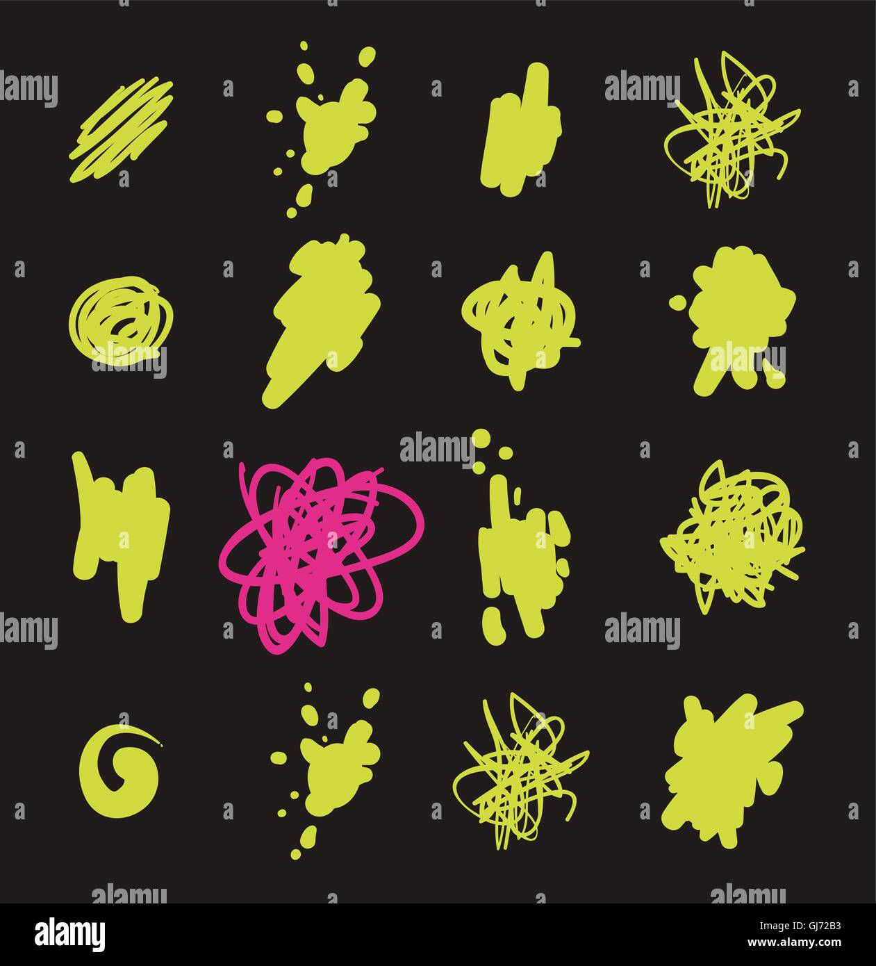 Vector set of brush strokes Stock Vector Image & Art - Alamy